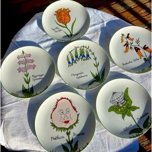 Set of 6 Nonsense plates